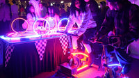 Bicycle Powered Slot Cars by Pedal Power Generator
