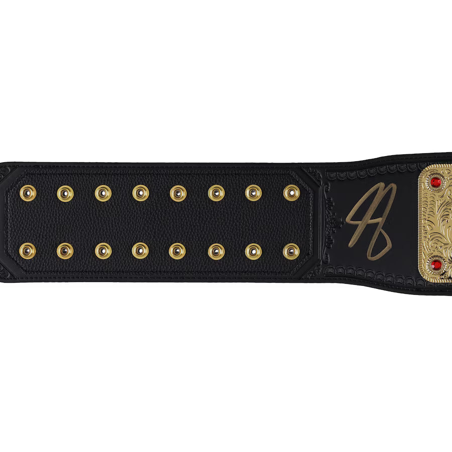 John Cena Autographed World Heavyweight Championship Replica Title Belt - full view