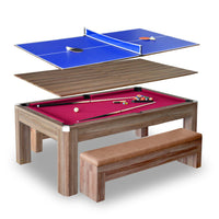 Hathaway Newport 7-ft Pool Table Combo Set with Benches