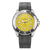 Oceaneva 6000m Deep Marine Explorer VI Grade 5 Titanium Automatic Watch Yellow Dial