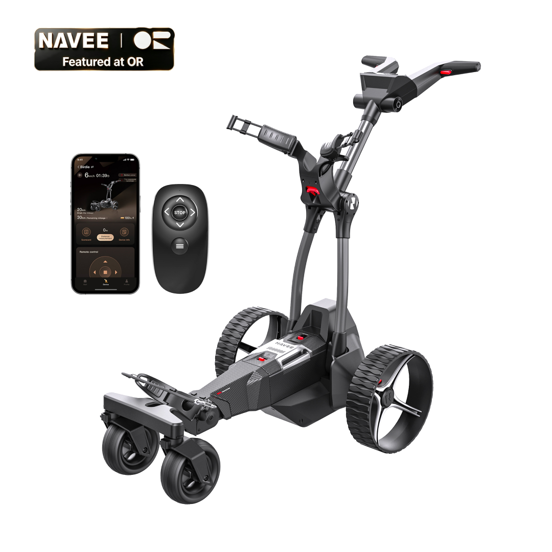 NAVEE Birdie 3X Auto-Follow Electric Golf Push Cart - Hero Shot