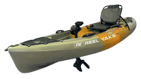 Reel Yaks - 9.5ft Raptor Modular Propeller Drive Pedal Fishing Kayak | 380lbs Capacity | 2 Piece