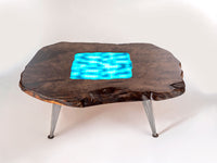 Silver Maple LED Coffee Table by Enrico Bartolini