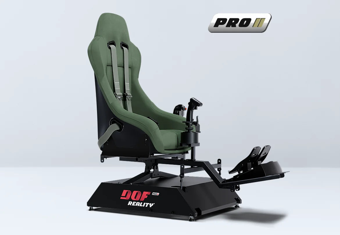 DOF Reality P2 PRO Motion Helicopter Cockpit 2-Axis PRO simulator platform - front view