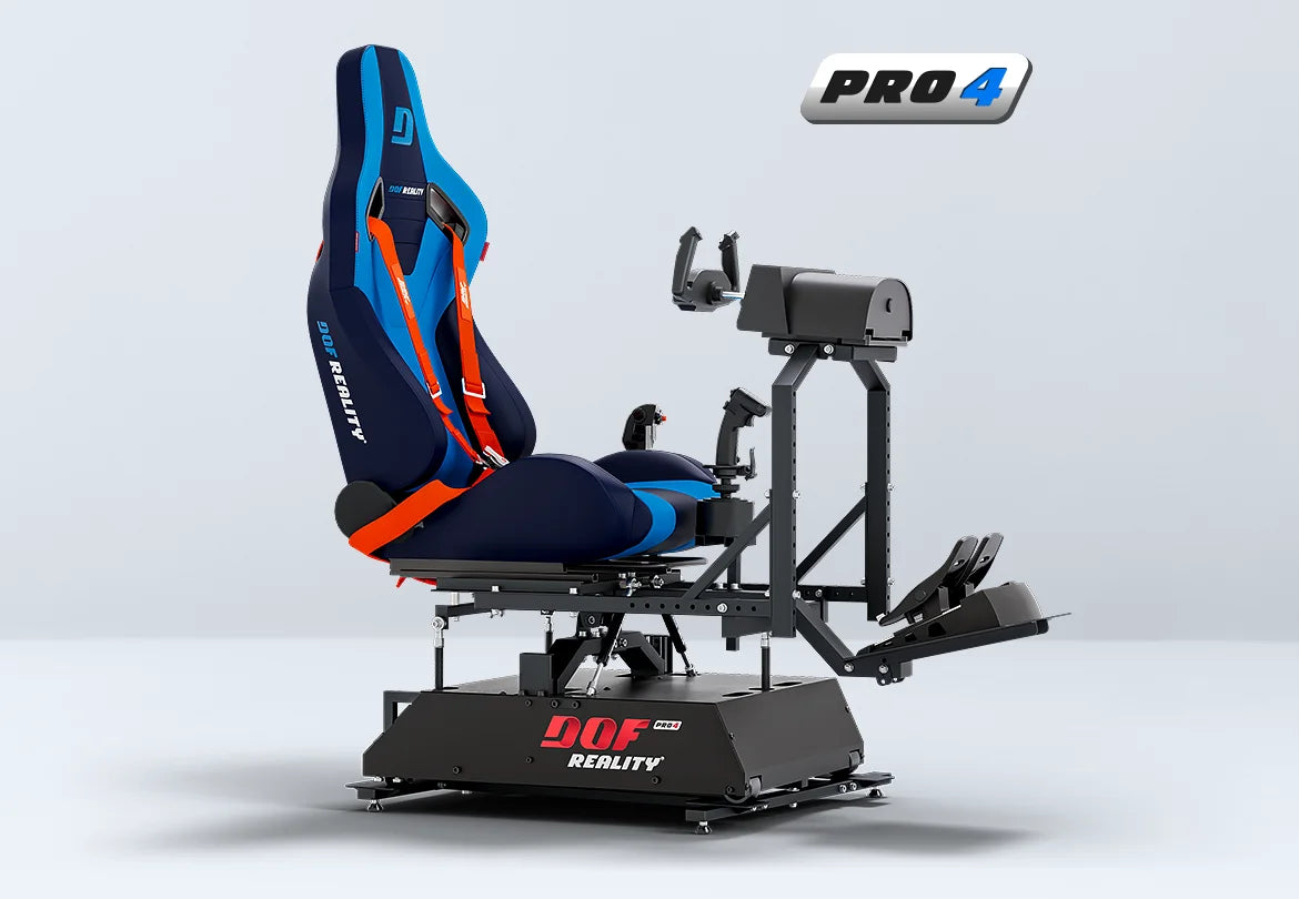 DOF Reality P4 PRO 4-Axis Flight Motion Simulator Platform - front view