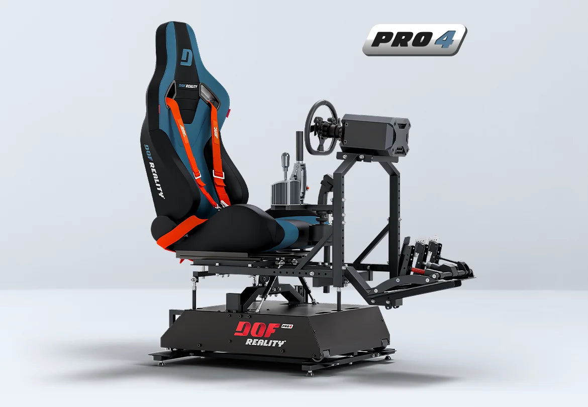 DOF Reality P4 PRO Universal Motion Simulator Platform 4-Axis - front view