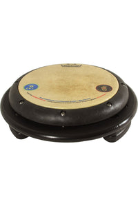 PlayMore Design Single Play Drum Table in Black/Black finish, freestanding view