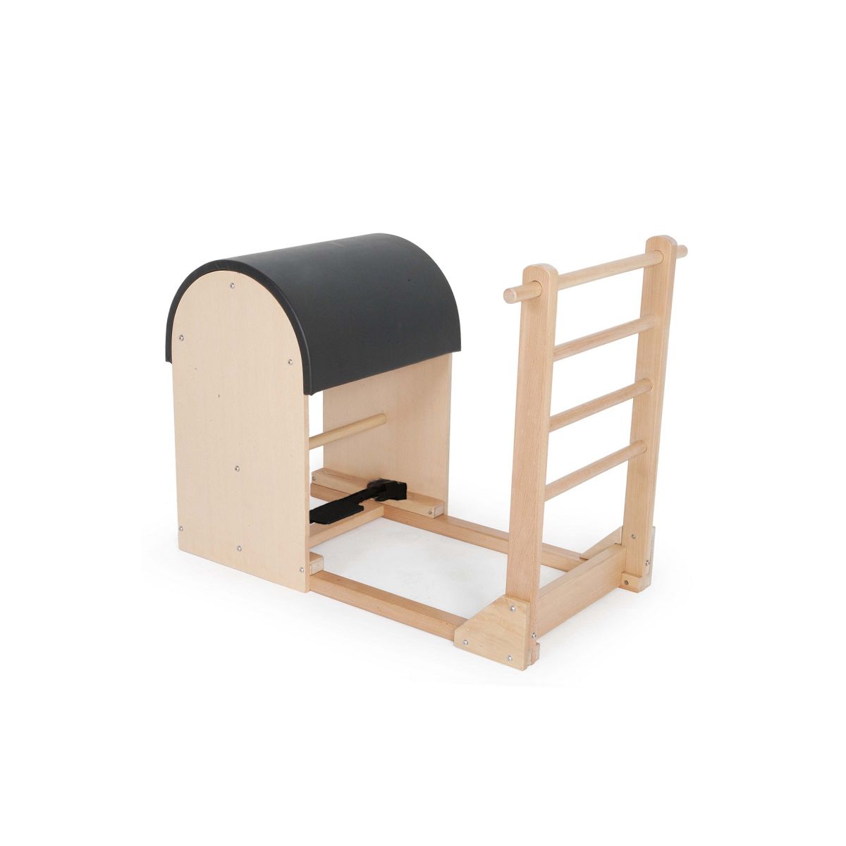 Elina Pilates Ladder Barrel with Wooden Base - full view