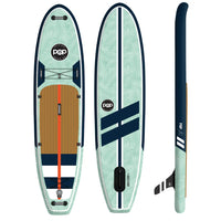 Pop Board Co 11'0" Yacht Hopper Inflatable Touring Paddleboard SUP - Mint