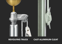 Premium Atlas Series Flagpole - External Halyard