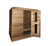 SaunaCore Classic Style Wood Front Sauna