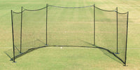 Fisher Athletic DC100 Discus Cage 57.5 x 11.5 feet with #504 barrier net and steel bases