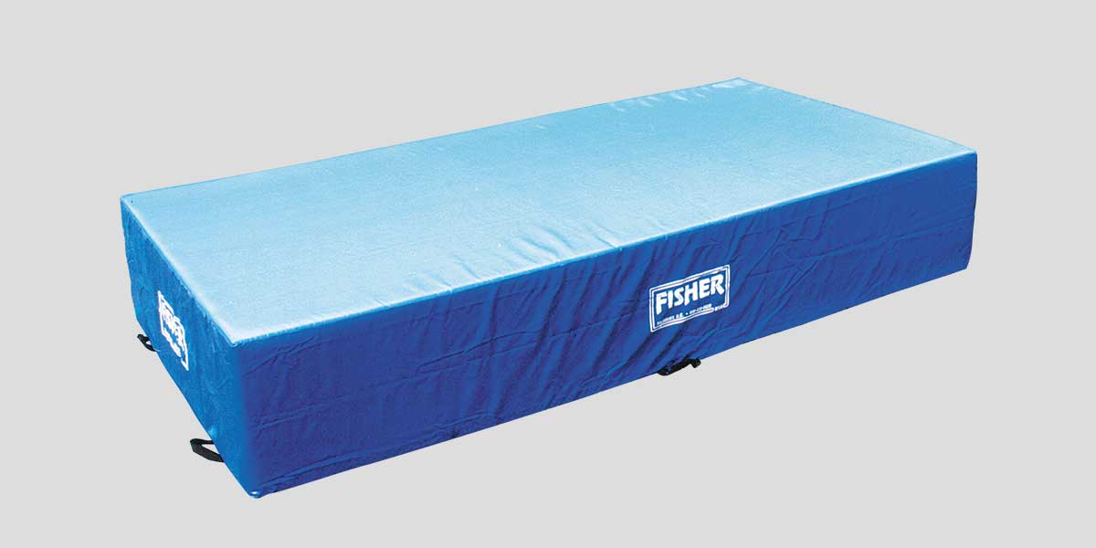 Fisher Athletic Jr. High Jump Pit 6x12 heavy-duty vinyl landing pit for junior high track programs