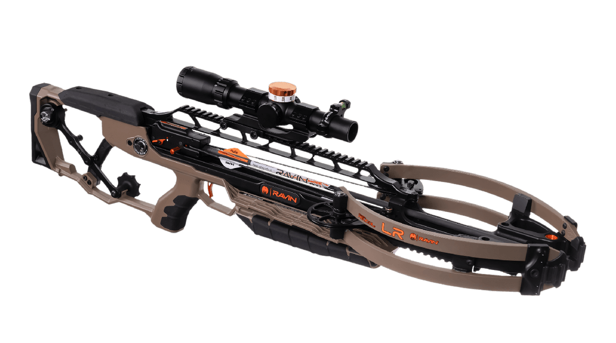 Ravin LR Crossbow - main hero product photo, 450 FPS long-range crossbow