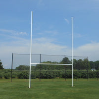 Jaypro Rugby Goals - 32 ft.H x 18 ft.4 in.W Permanent Aluminum (White)