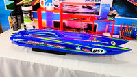 Oxidean Marine MAGNUM 44 Twin Cat RTR RC Boat hero shot - full carbon fiber catamaran hull