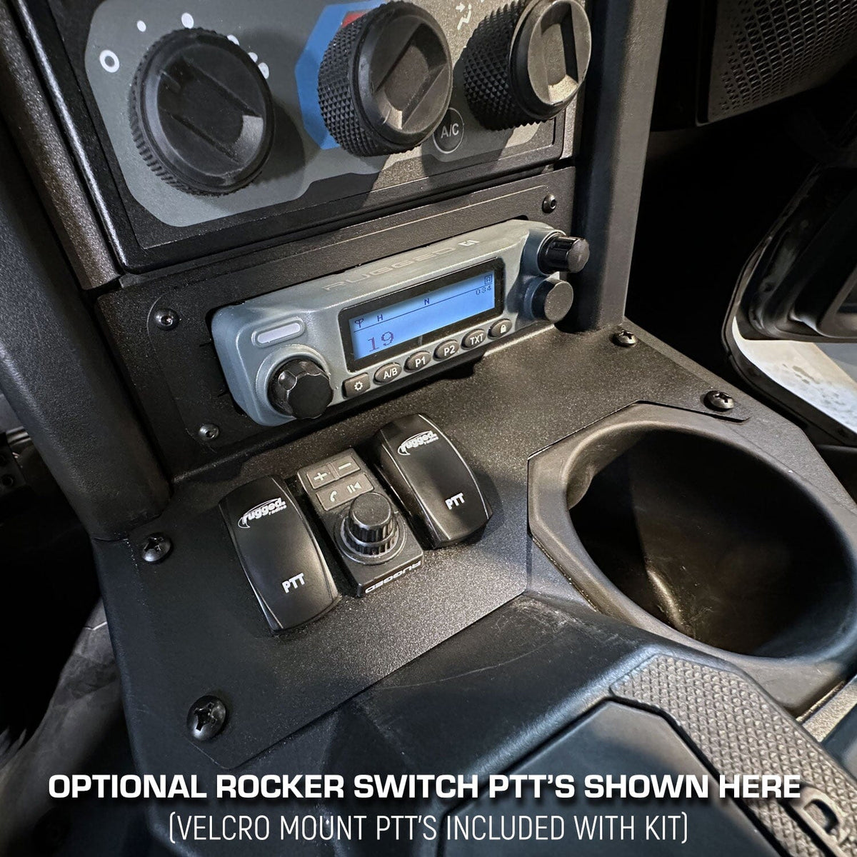Rugged Radios Polaris Xpedition Complete Communication Kit with Bluetooth Intercom and 2-Way Radio - full kit view