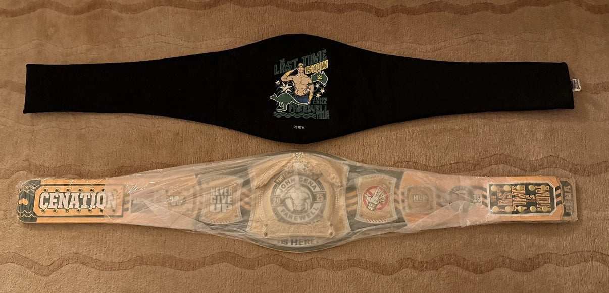 John Cena WWE Farewell Tour 2025 Perth Replica Belt - hero shot