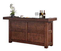 American Heritage Savannah Home Bar in Sable finish - full front view