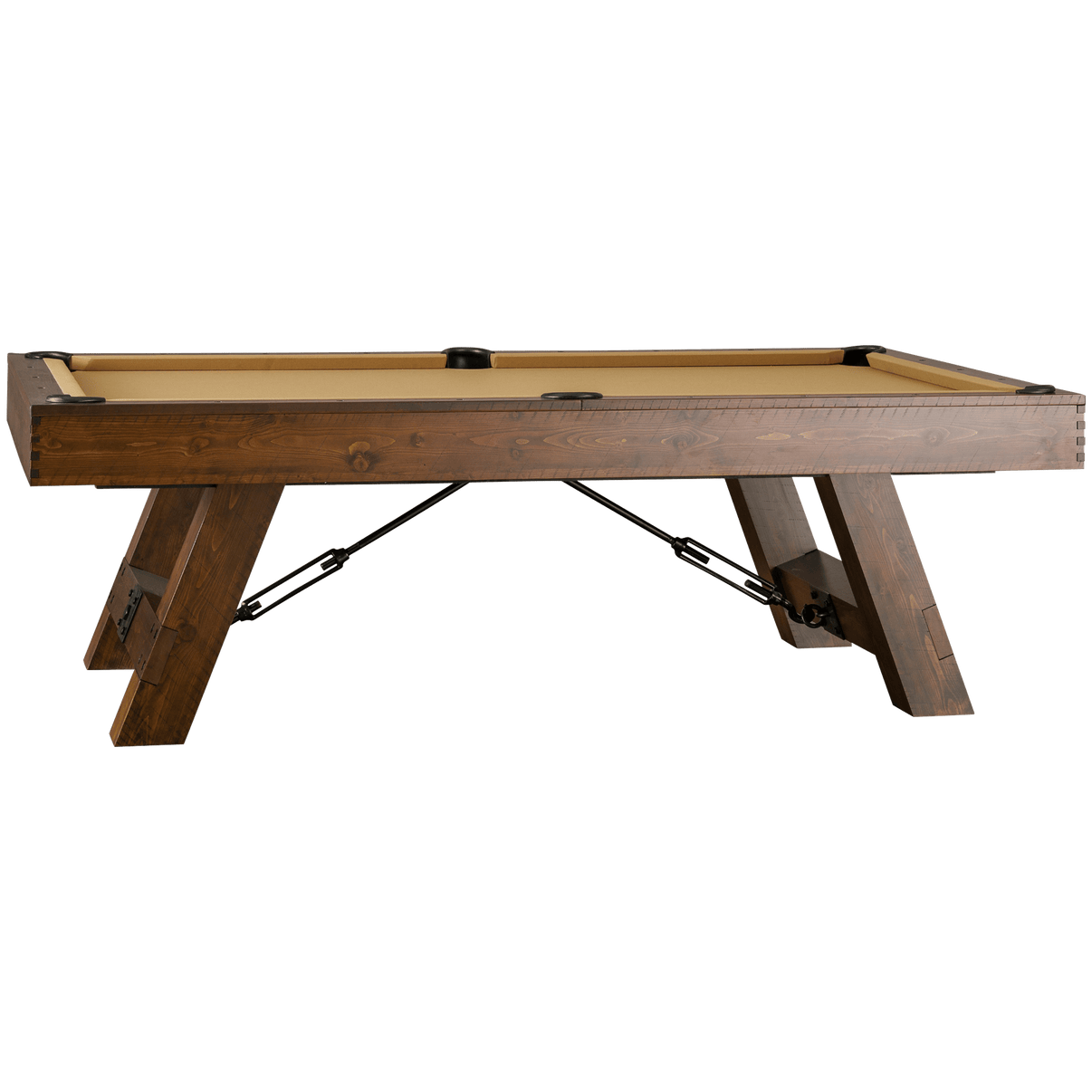 American Heritage Savannah 7' Pool Table in Sable finish - front view