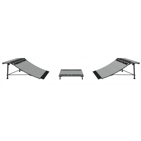 Image of Freshpark Double Quarter Pipe Box Skateboard Ramp