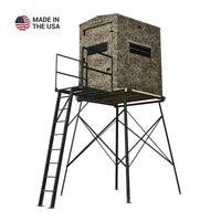 Shadow Hunter 4x5 Combo hunting blind elevated on tower