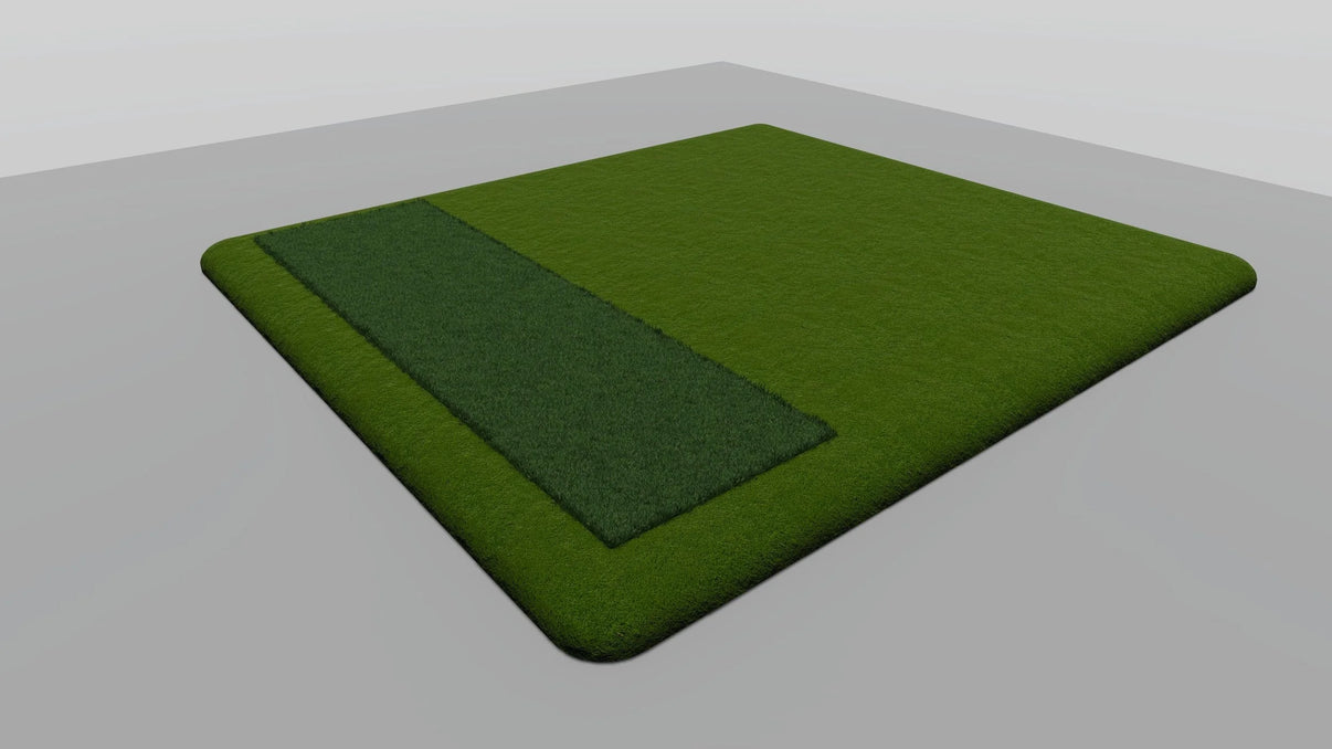 TopGreens Standard Tee Range Mat - 4.6 x 5.1 ft commercial-quality synthetic turf golf practice mat