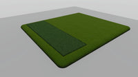 TopGreens Standard Tee Range Mat - 4.6 x 5.1 ft commercial-quality synthetic turf golf practice mat