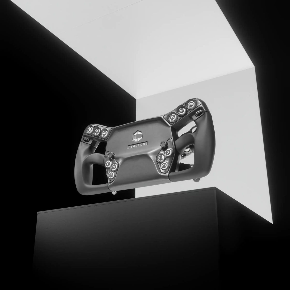 Simucube Savu Sport GT sim racing steering wheel - hero shot