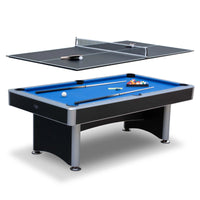 Hathaway Maverick II 7-ft Pool Table with Table Tennis Top