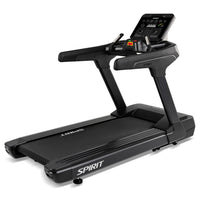 Spirit CT900 Commercial Treadmill - full view, white LED console and wide running belt
