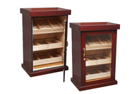 Spartacus 1000 Count Cigar Humidor Cabinet in Cherry Finish - Front View