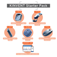 Kinvent Evolution Pack - complete rehabilitation biofeedback bundle with K-Force Plates, K-Push, K-Grip, K-Move, K-Bubble, K-Pull, and backpack