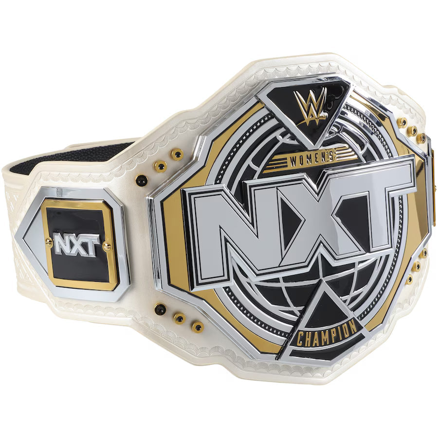 Stephanie Vaquer Autographed NXT Women's Championship Replica Title Belt with Inscription - front view
