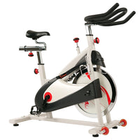 Premium Cycling Exercise Bike Indoor Fitness Belt Drive Clipless Pedal by Sunny Health & Fitness
