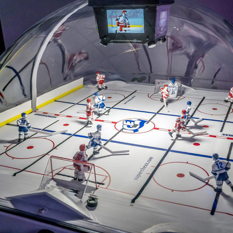 Image of Premium NCAA® Licensed Super Chexx PRO® Solid Wood Bubble Hockey Table