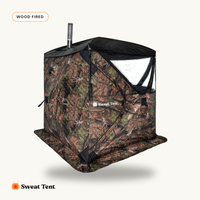 Sweat Tent Portable Outdoor Sauna — L, Camo, Pro-Bundle