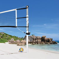 Jaypro Beach Volleyball System with 3-1/2 in. Ground Sleeve - NFHS, NCAA, USVBA Compliant