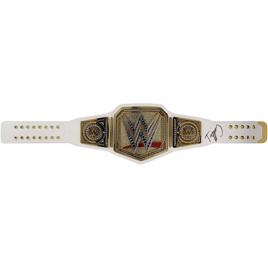 Tiffany Stratton WWE Autographed Women's Championship Replica Title Belt - product thumbnail