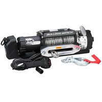 Bulldog Winch 12000 LB Trailer Winch with synthetic rope and billet aluminum hawse fairlead
