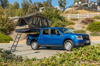Tuff Stuff Overland Trailhead Pro Roof Top Tent open on vehicle - hero shot