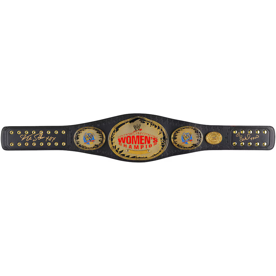Trish Stratus and Lita WWE Autographed Women's Championship Attitude Era Replica Title Belt - product image