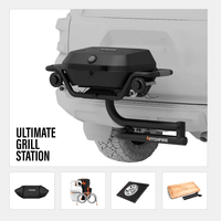 HitchFire Ultimate Grill Station Bundle with Hitch Mounted Grill and Kitchen Station