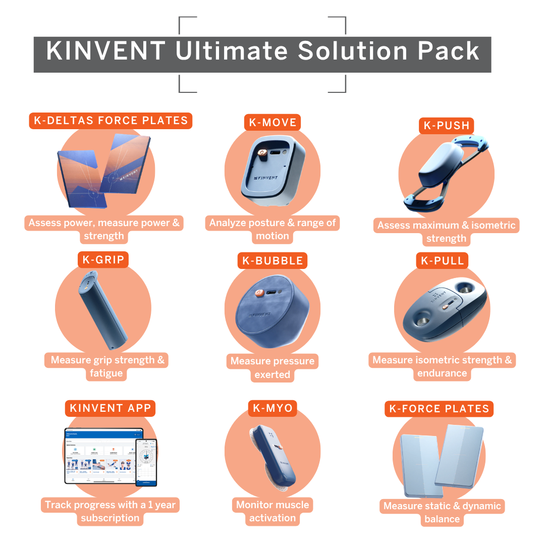 KINVENT Ultimate Solution Pack - complete physiotherapy biofeedback bundle with all devices