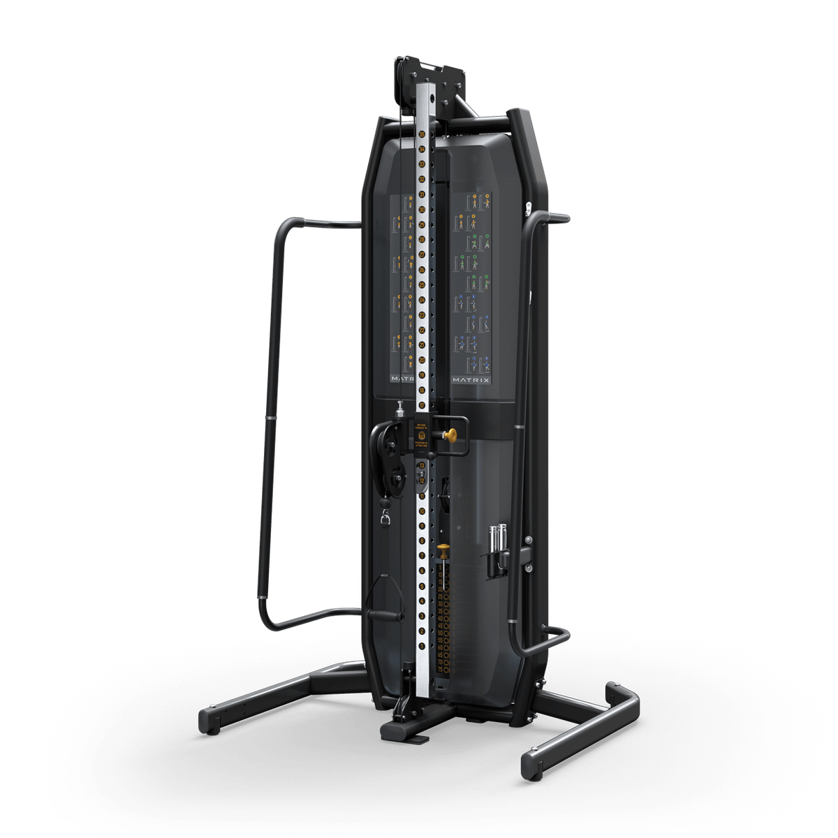 Matrix Versa MD Adjustable Pulley hero shot - commercial cable machine with 150 lb weight stack