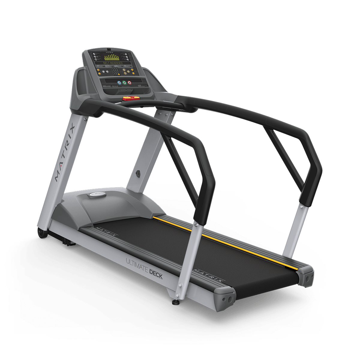 Matrix Fitness T3xm Treadmill - full view, commercial rehabilitation treadmill