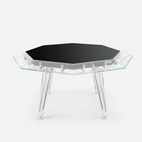 Unootto top surface view showing Alcantara playing area and glass frame detail