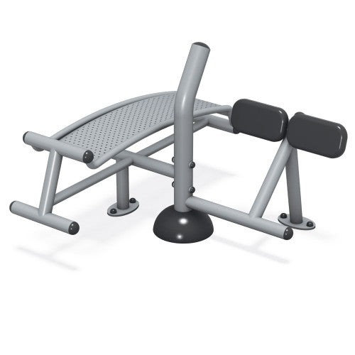 ActionFit Sit-Up Back Extension station 3D render - FitTech Series