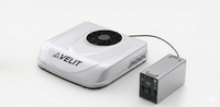 VELIT 2000R Rooftop Air Conditioner with Comvolt 6000 Pro Portable Power Station bundle hero shot