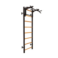 BenchK 231 Gymnastic Wall Bars with Convertible Pull-up Bar / Barbell Holder